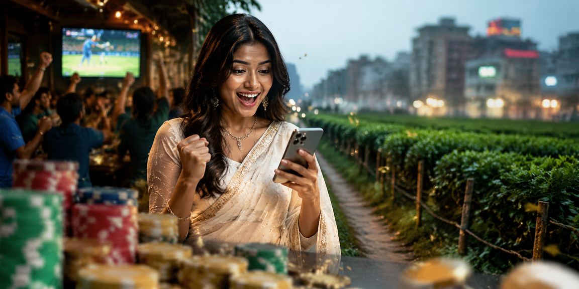 নারায়ণগঞ্জে শাড়ি পরা নারী ক্রিকেট বেটিং প্ল্যাটফর্মে তথ্য দেখছেন